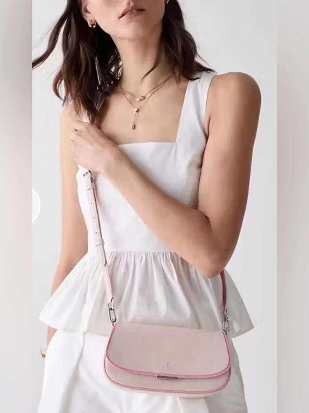 Kate Spade Quinn Mini Light Pink Crossbody Bag